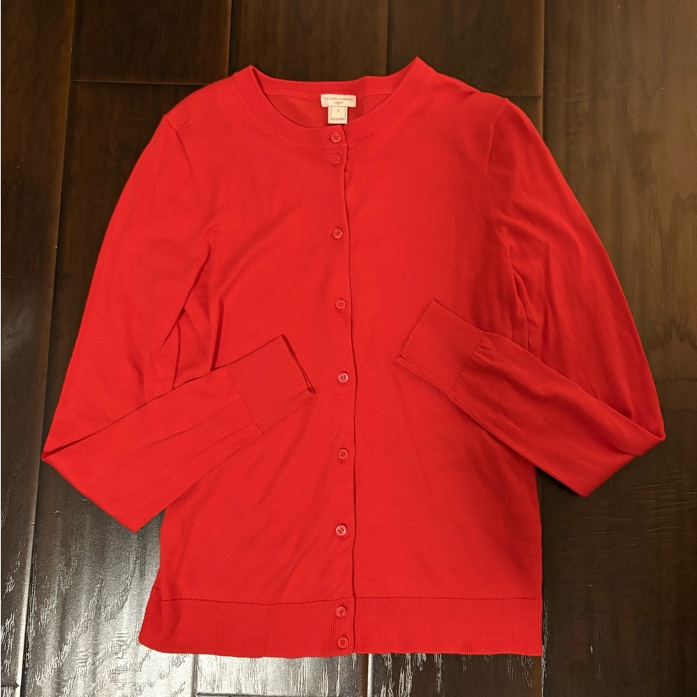 J. Crew Orange Caryn Cardigan